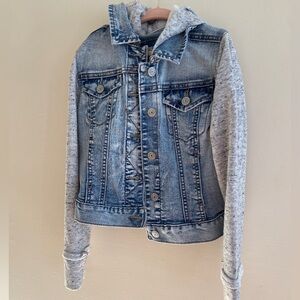 Mudd Girls Sweatshirt + Jean Jacket Combo